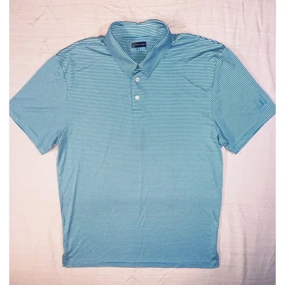 PGA Tour Airflux Golf Polo Shirt Mens‎ XLarge XL Blue Short Sleeve Performance - Picture 4 of 10